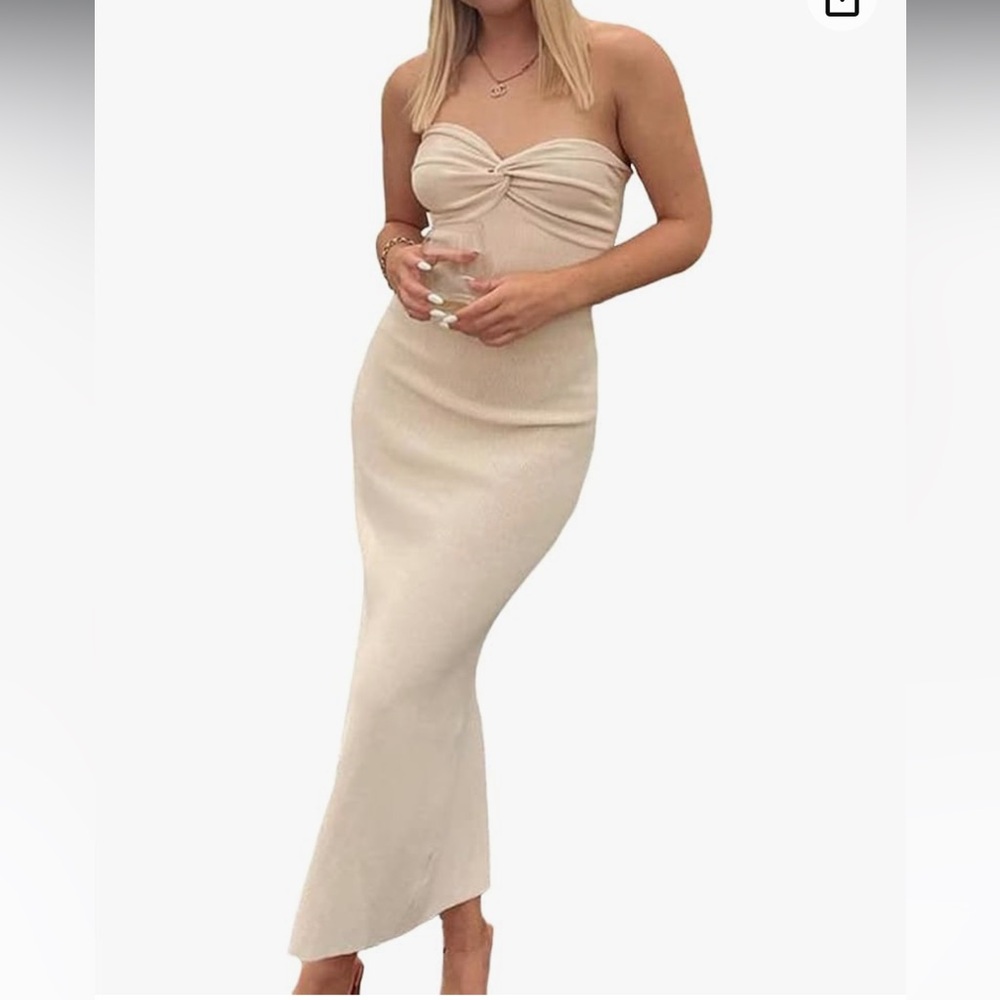 Knit Strapless Dress